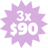 3x$90