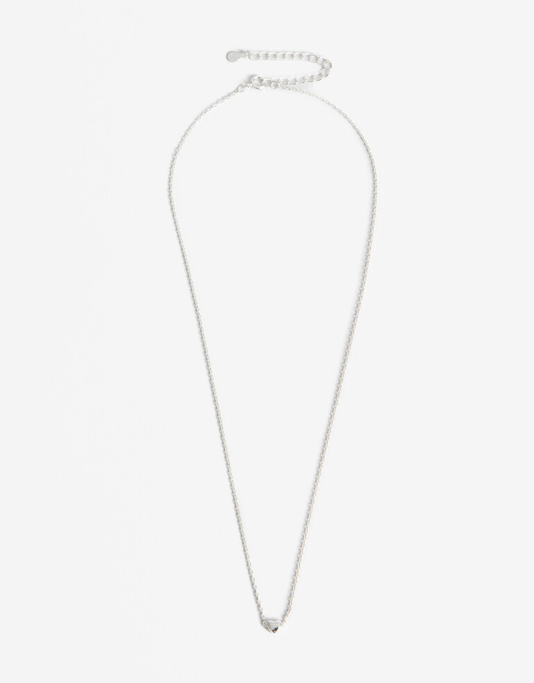 Cadena Corta con Dije Metal Cadena Con Dije Plata 925 - Plateado