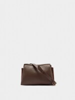 Bolso Bandolera Con Textura Efecto Piel marron
