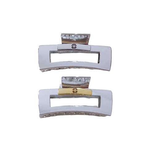 Broche pinza plateada para el cabello 10cm Broche Pinza Plateada Para El Cabello 10cm