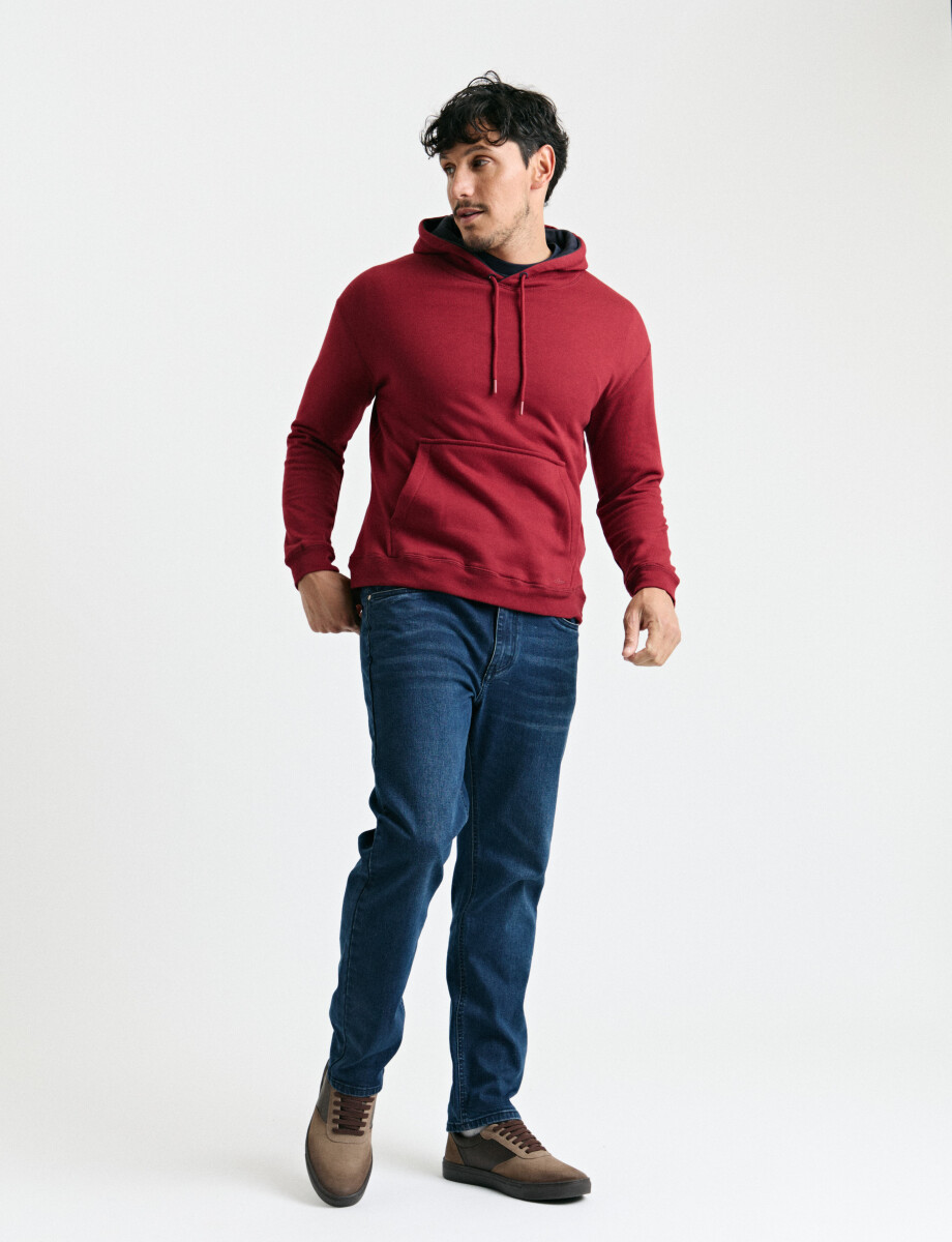 470914 SWEATER CANGURO HARRY Rojo Oscuro