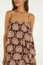 VESTIDO LARGO Bordo