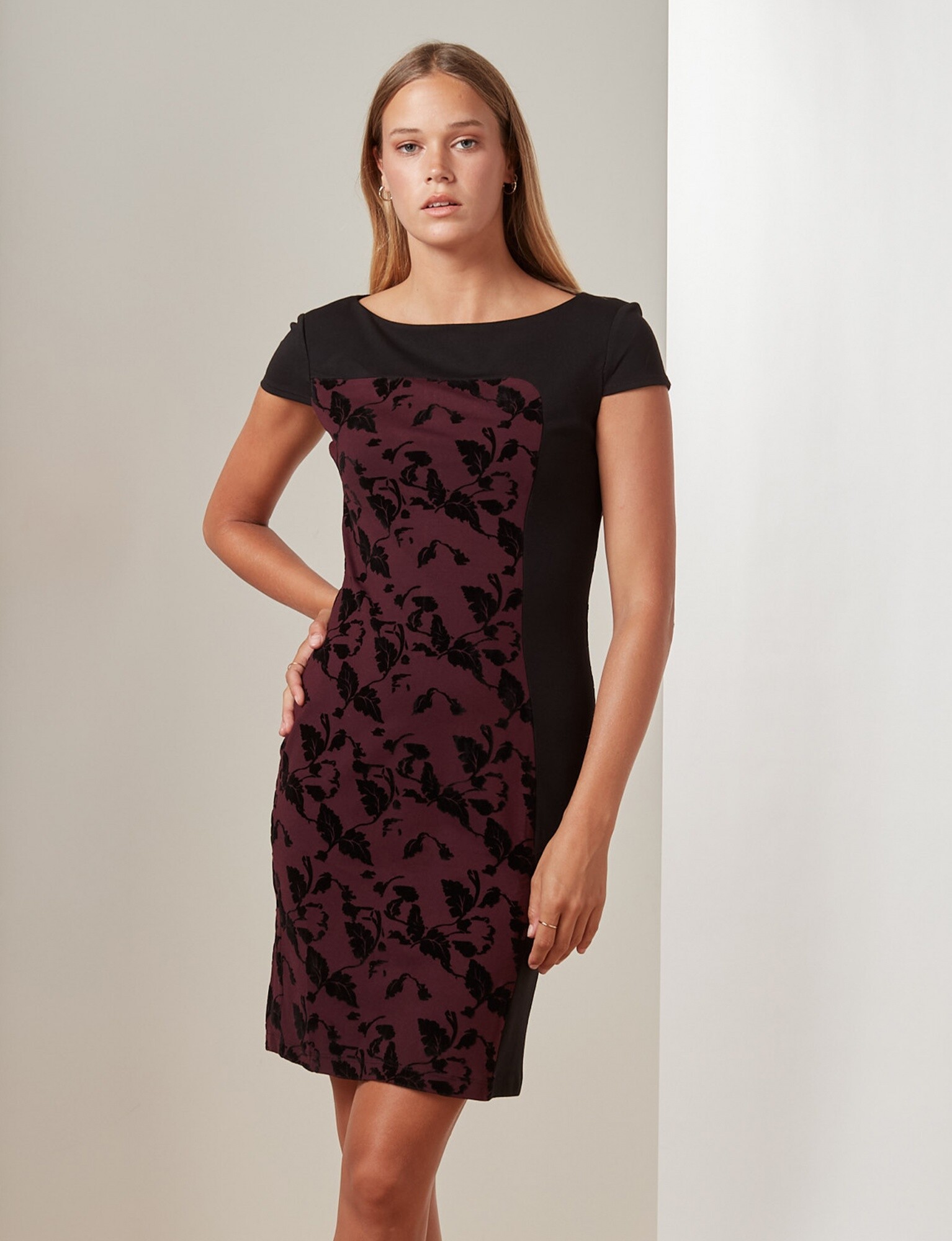 Vestido Velvet - Negro/violeta — LA OPERA