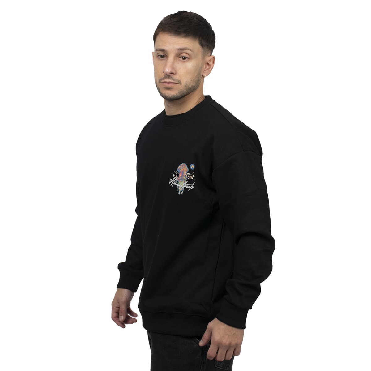 BUZOS ACTIVE HODDIE CON ESTAMPA Unisex - XC03 - Negro 