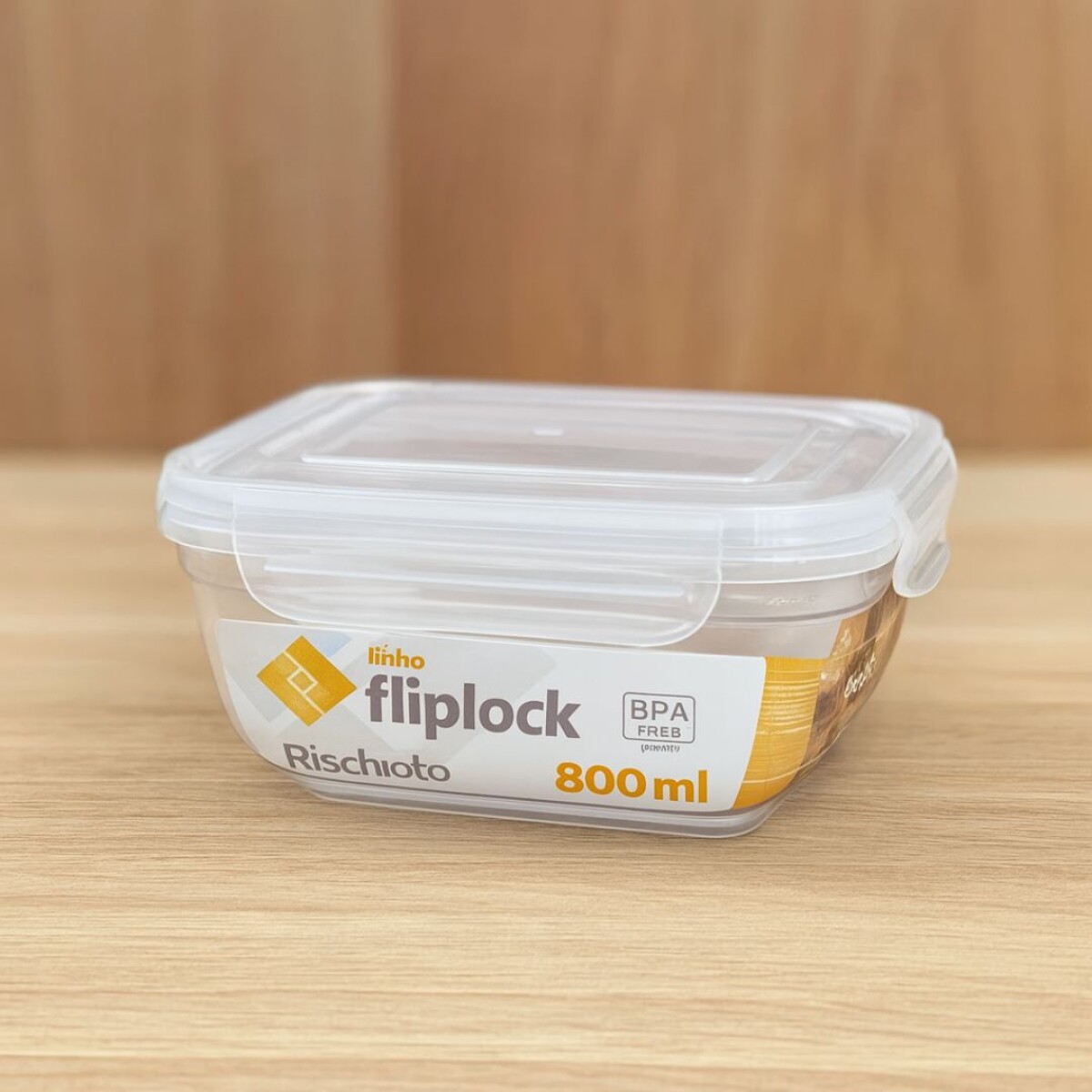 Vianda rectangular Rischioro Fliplock 800ml 