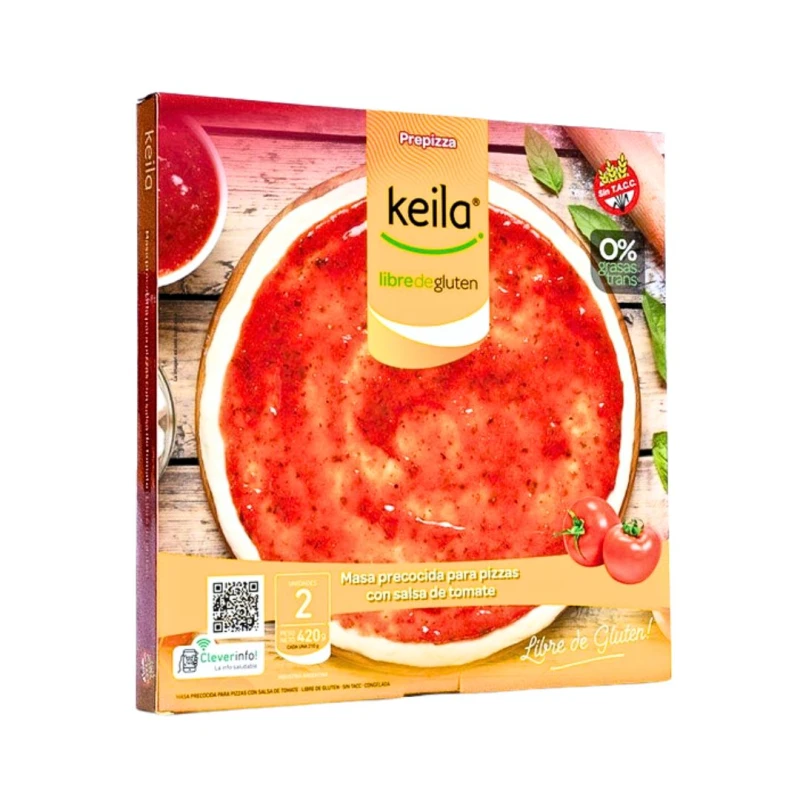 Pre pizza sin TACC Keila - 2 uds. - 420 gr Pre pizza sin TACC Keila - 2 uds. - 420 gr