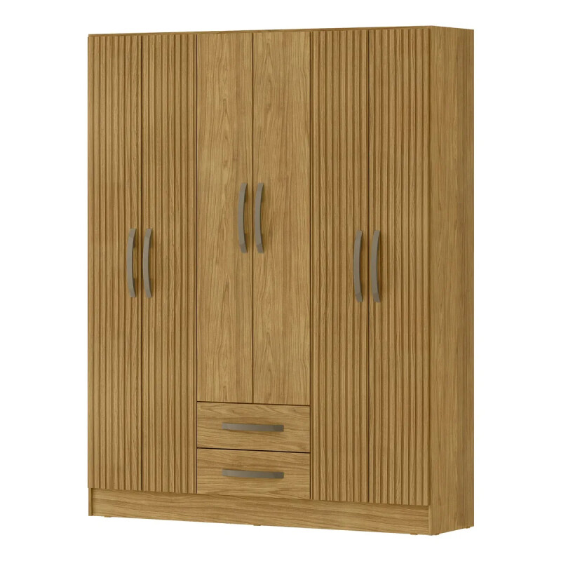 Ropero 6 Puertas 2 Cajones Armario Placard Roperia Color Almendra Ropero 6 Puertas 2 Cajones Armario Placard Roperia Color Almendra