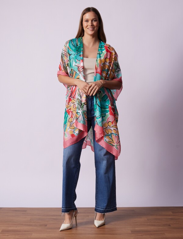 Kimono Flores ROSA/MULTI