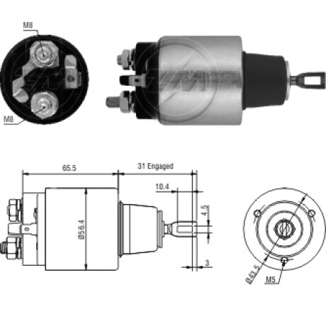 AUTOMATICO DE ARRANQUE NISSAN SENTRA B13 1.6 D21 2.4 BOSCH 12V ZM AUTOMATICO DE ARRANQUE NISSAN SENTRA B13 1.6 D21 2.4 BOSCH 12V ZM