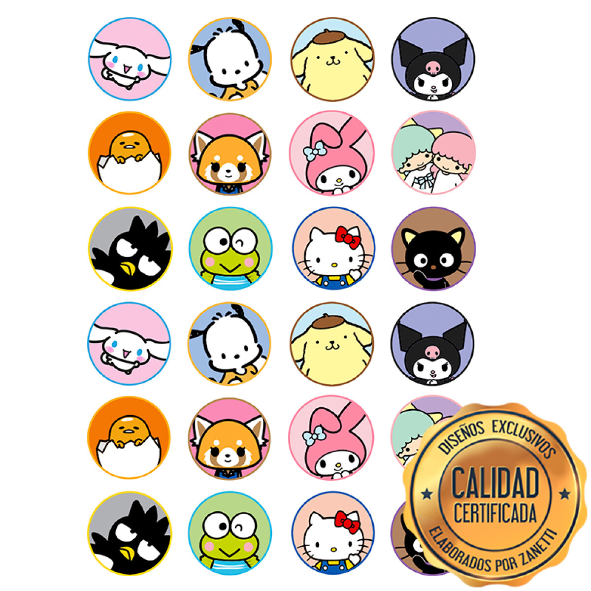 Lámina Hello Kitty - Amigos x24 