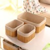 Set x3 cestos organizadores de bambú Set x3 cestos organizadores de bambú
