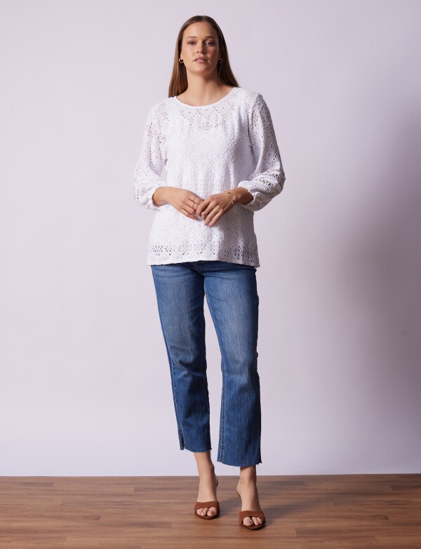 Blusa Broderie BLANCO