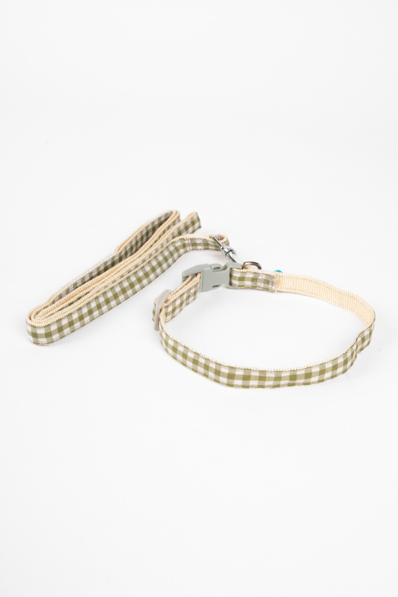 COLLAR Y CORREA DE PERRO VICHY 