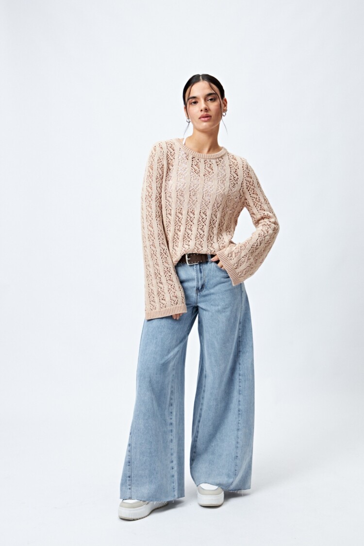SWEATER MARINO Beige