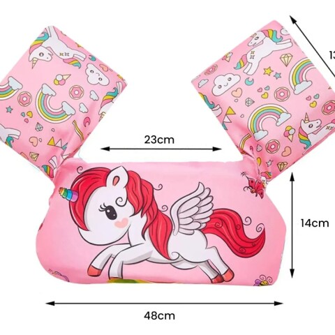 Chaleco Salvavida Flotador Para Niños Y Niñas Unicornio