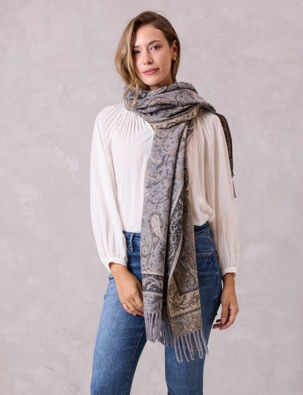 Bufandon Arabescos GRIS/MULTI