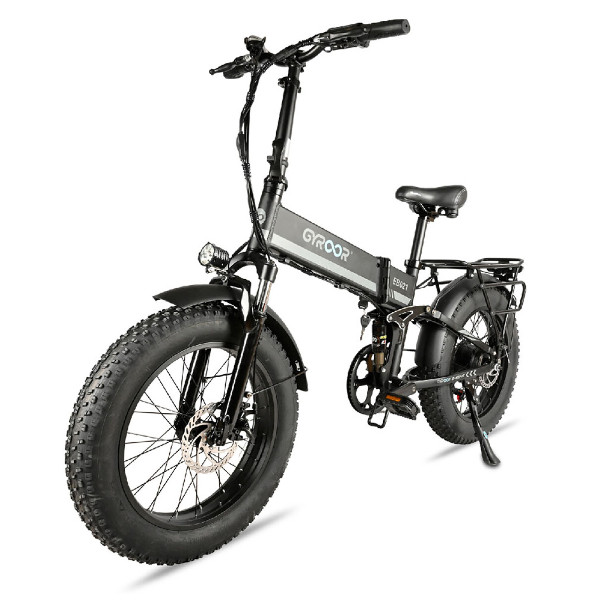 Bicicleta Eléctrica Gyroor EB021 R20 en Aluminio y Plegable - Negro 