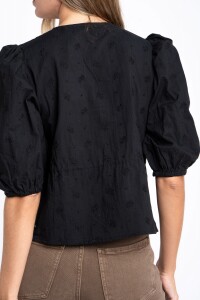 Blusa Broderie Negro