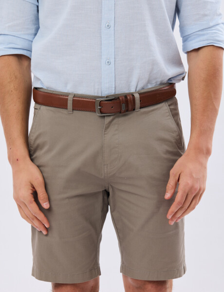 BERMUDA CLASICA CON ELASTANO Verde