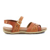 Sandalia Country Mujer Tiras Cruzadas Con Pulsera Damasco-miel