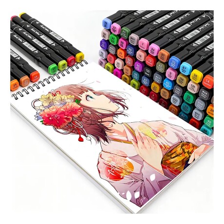 Set Marcadores Colores Doble Punta 168 Piezas 001
