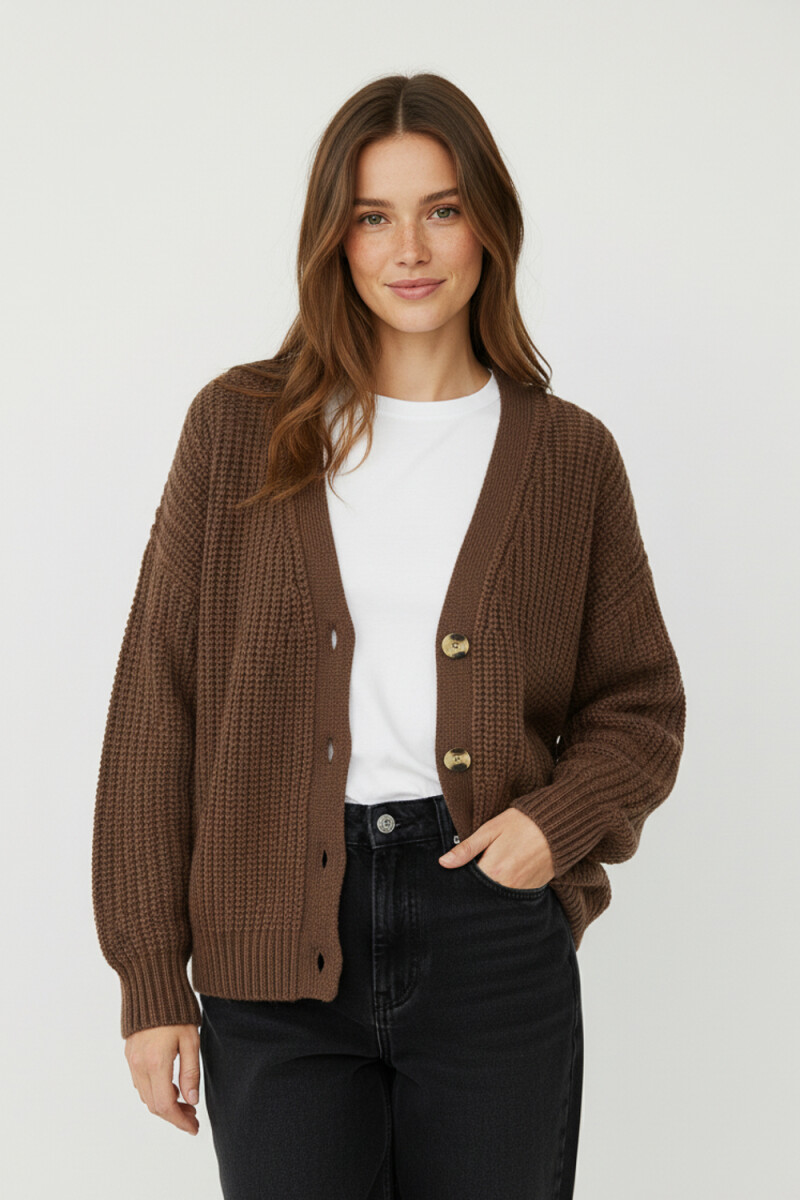 Cardigan Ahualoa - Chocolate 