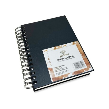 Sketchbook Da Vinci A5 Negro Espiral Sketchbook Da Vinci A5 Negro Espiral