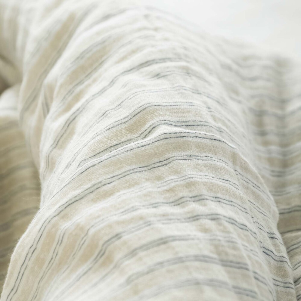 SET FDA. NÓRDICA RELAXED 1 PLAZA ALGODON MULTICOLOR COTTON GAUZE STRIPES