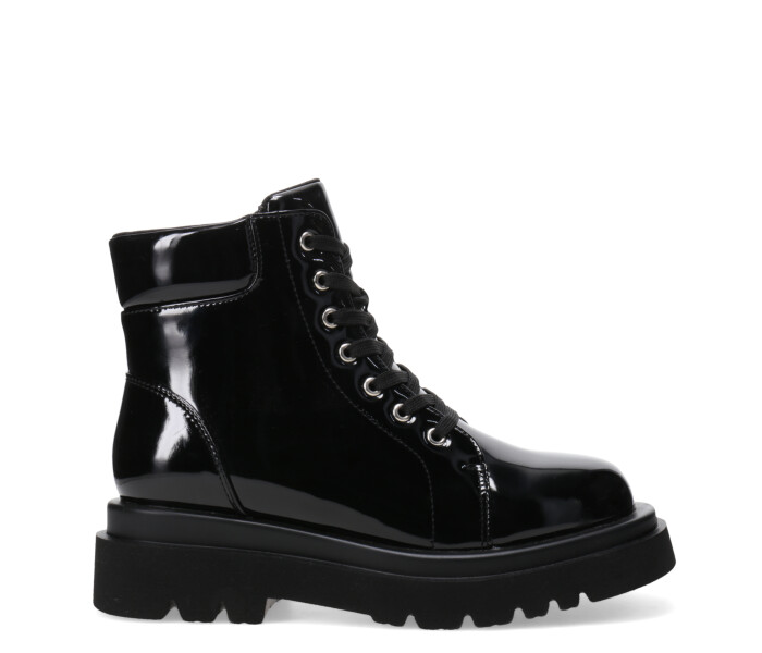 Bota PONDS Borcego chato Black Patent