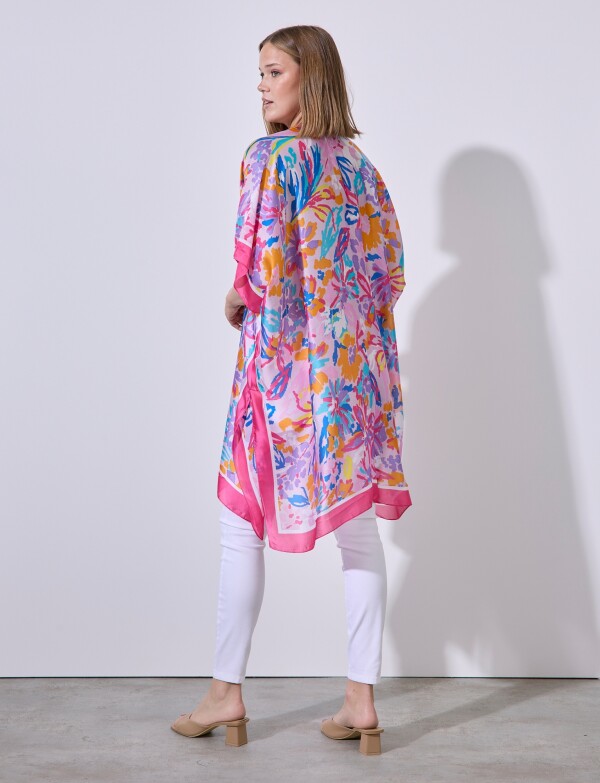 Kimono Flores MULTI/FUCSIA