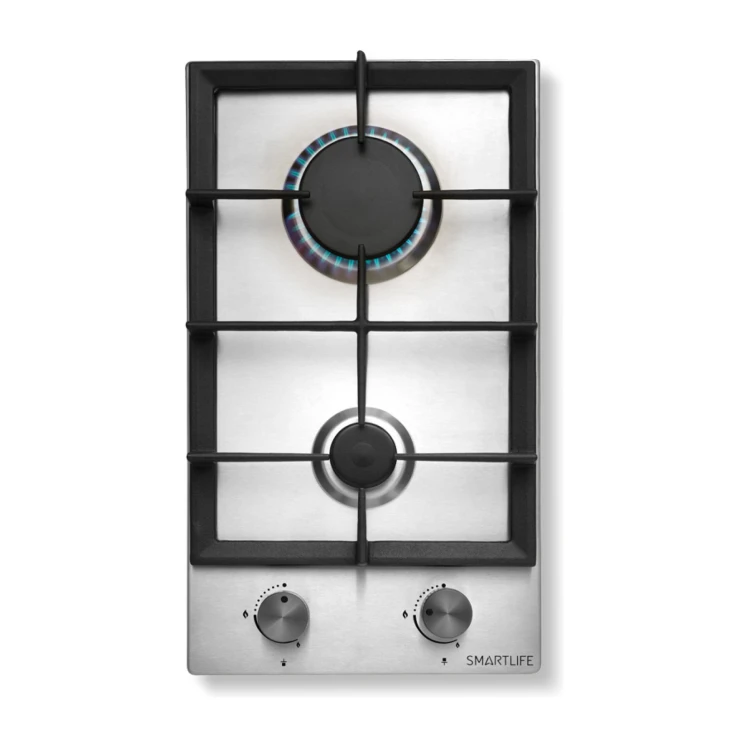Anafe a Gas Smartlife 2 Hornallas Acero Inoxidable SL-A3060GC