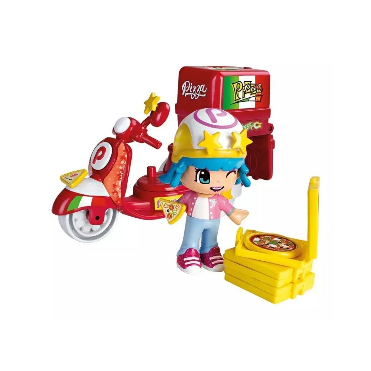 Pinypon delivery moto pizzería con accesorios 