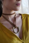 Estribo Tiento Necklace Camel Dorado