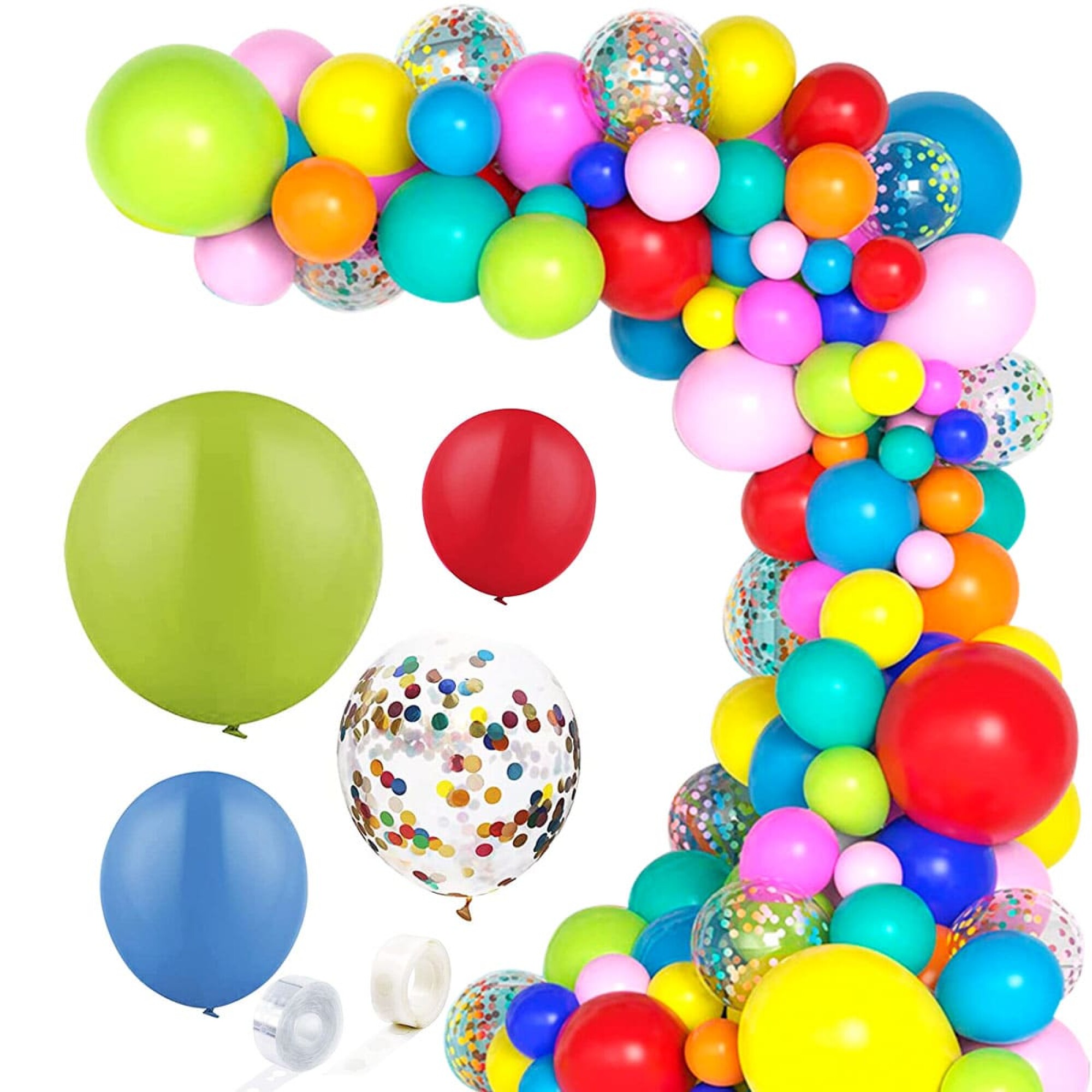 Set de globos feliz cumpleaños con cortina - El Rey Importadora