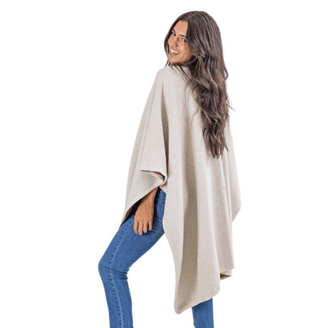 Poncho de Dama Inside Liso BEIGE