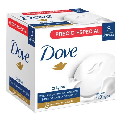 Jabón Dove Original 90 Grs. 3 Uds. Jabón Dove Original 90 Grs. 3 Uds.