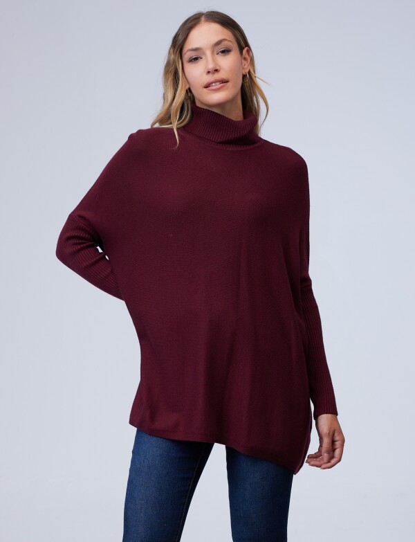 Polera Oversize BORDEAUX