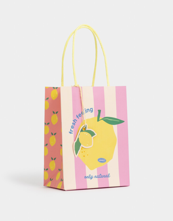 Accesorios Regalos Estampados Bolsa De Regalo Chica "fresh Feeling" - Combinacion Multicolor