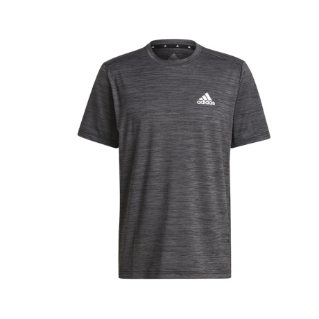 REMERA adidas AEROREADY DESIGNED TO MOVE SPORT ELÁSTICA Black Melange