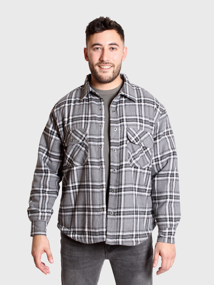 Camisa Franella C/Corderito - Gris/Fantasia 1 