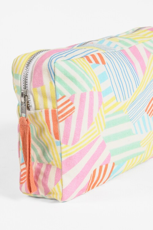 Estuche rayas multicolor