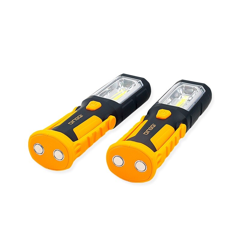 DINGQI LINTERNA DE TRABAJO LED 2EN1 BATERIA C/GANCHO BASE GIRATORIA 250 LUMENS Dingqi Linterna De Trabajo Led 2en1 Bateria C/gancho Base Giratoria 250 Lumens