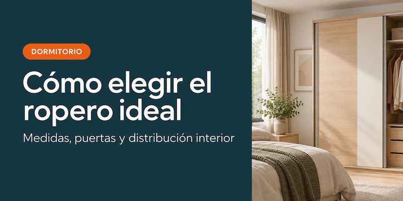 Cómo elegir el ropero ideal: medidas, puertas e interior
