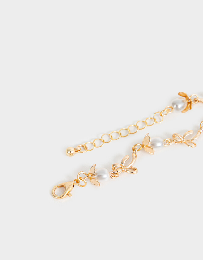 Pulseras Flexibles Flores Pulseras - Dorado