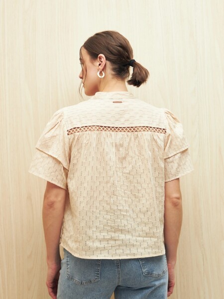 CAMISA ALLIE BRODY DURAZNO