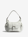 City Cartera Formato Baguette - Blanco Crudo