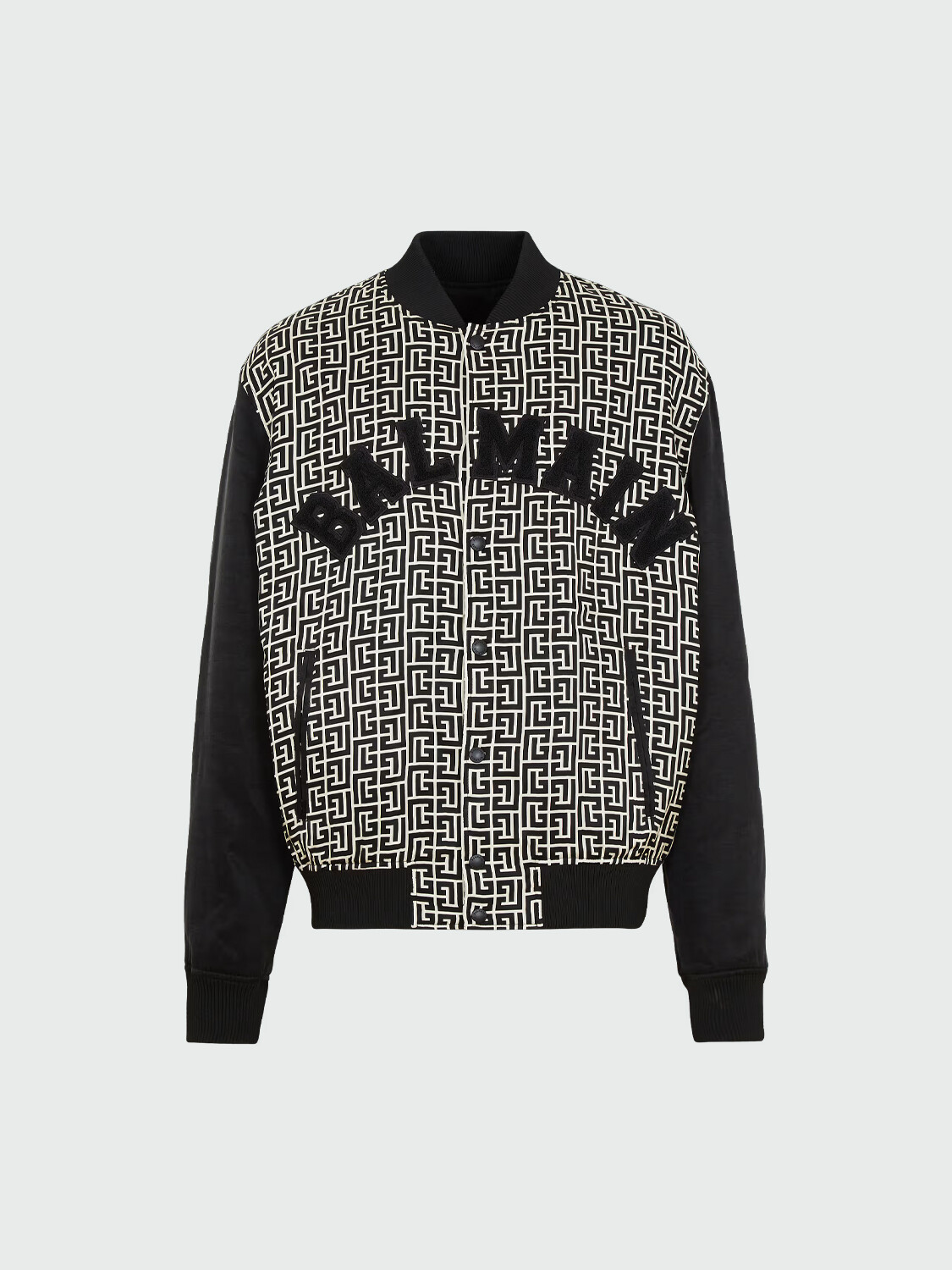 BALMAIN - CAMPERA CON PATCHES VARSITY MONOGRAMMED Alta Automática