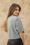 Remera Crop Lena Gray Remera Crop Lena Gray