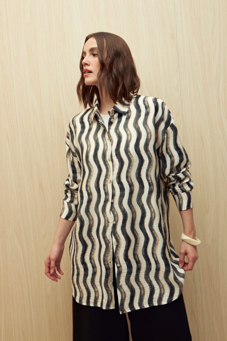 VESTIDO ROSIE PRINTED Rayas Gruesas