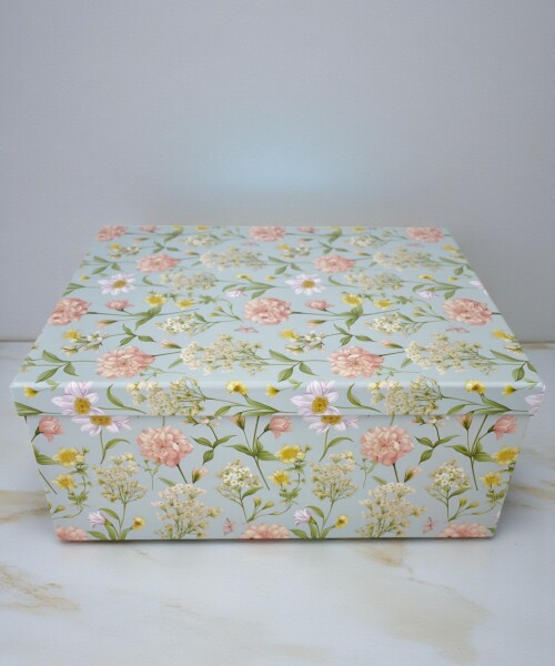 Caja rigida - flores - 28 x 37 x 16 Caja rigida - flores - 28 x 37 x 16